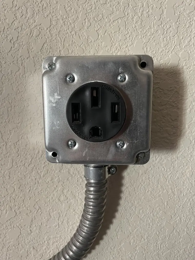 NEMA 14-50 outlet installed for Electrical Panel Upgrade in Cathedral City
