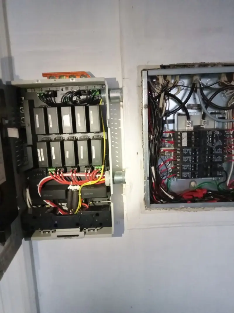 Electrical panel upgrade completed for Security Camera Wiring in Cathedral City